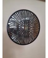 Black Wood Wall Art Mirror Dew Drops Handmade Home Decor Retina of Eye D... - $7,861.59 MXN