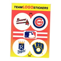 1991 Fleer #NNO Team Logo Stickers Baseball Atlanta Cubs Royals Brewers - $2.00