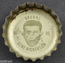 Vintage Coca Cola NFL Bottle Cap Cleveland Browns Gene Hickerson Coke King Size - $4.99