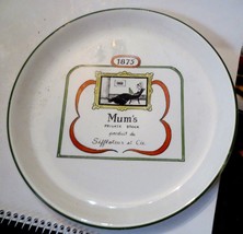 Vintage 1976 Delano Studio USA Decorative Plate Hand Colored Mum&#39;s Private Stock - £9.58 GBP