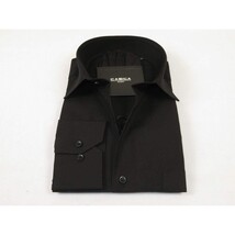 Men's Shirt Hankie CASILA Turkey Cotton Blend Long Sleeves 501460-02 Solid Black image 3