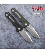Hunting Knife K110 Folding Blade Linen Handle Outdoor Camping Survival T... - $1,071.98 MXN