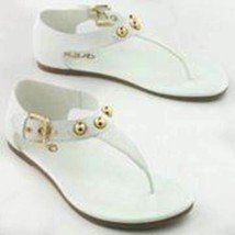 Womens Sandals White BYYB Sacha Gladiator Thongs Shoes NEW $45-size 6.5 - $17.82