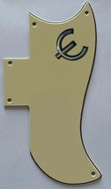 Guitar Parts Guitar Pickguard for Gibson SG &#39;61 Reissue &amp; E Logo Vintage Yellow - £12.93 GBP