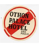 Othon Palace Hotel Luggage Label Sao Paulo Brazil  - £7.78 GBP
