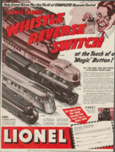 1937 Lionel Trains ad ~ WHISTLE REVERSE SWITCH ~ 758W, 299W, 235E, 267E a1 - £16.90 GBP