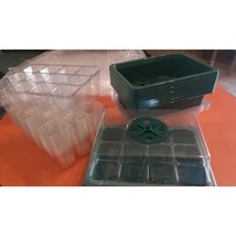 5-Pack Mini Greenhouse Germinating Seed Starter Dome Kit with Grow Light - £19.86 GBP