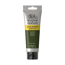 Winsor &amp; Newton 120ml Galeria Acrylic Paint - Olive Green  - $28.00