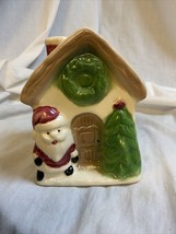Vintage Santa by House Planter - $18.95