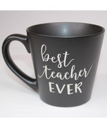 Best Teacher Ever Large Black Coffee Mug Eccolo 2019 World Travler Tea C... - €9,30 EUR