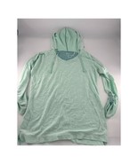 Columbia Shirt Womens Extra Large Green Blue Lightweight Hoodie Pullover... - $13.37