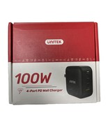 Unitek 100 Watt 4-Port USB Wall Charging Hub 3- USB Type C &amp; 1- Type A P... - £13.19 GBP