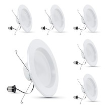 Feit Electric 5 Inch or 6 Inch LED Recessed Lighting Retrofit Downlights, 120 Wa - $114.99