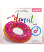 Intex Sand And Summer Strawberry Sprinkle Donut 39" Inflatable Pool Float Tube - £21.95 GBP