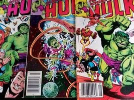 Raw Marvel THREE 1983 INCREDIBLE HULK COMICS #279 #281 #283 Mid Grade - $13.50