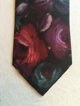 NEW Jeffrey Scott Red Rose Floral Vintage Tie - NEVER WORN - £5.31 GBP