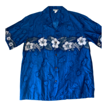 Winnie Fashions XL Blue Men’s Hawaiian Shirt - £18.88 GBP