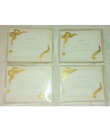 CASPARI Gold Ribbon Photo Frame Greeting Cards - 8 Cards Per Box - Set Of 4 - £15.95 GBP