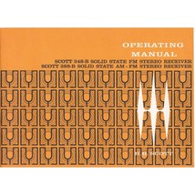 Vintage Scott Operating Manual for 348B and 388B Solid State AM FM Stereo - $28.06