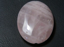 86.02Ct 40x30x10mm MINIMUM Rose Quartz Oval Bead for Wire Wrapping   - £2.07 GBP