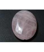 86.02Ct 40x30x10mm MINIMUM Rose Quartz Oval Bead for Wire Wrapping   - $53.02 MXN