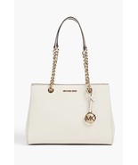 NWT Michael Kors Sussanah Large Tote Saffiano Leather - Light Cream - $217.79