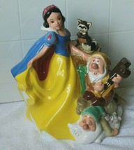 Disney Snow White And The Seven Dwarfs Teapot Treasure Craft IOB Sleepy Sneezy - £57.75 GBP