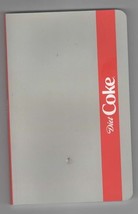 Diet Coke Notebook  8 X 5 Tear on front cover - $3.47