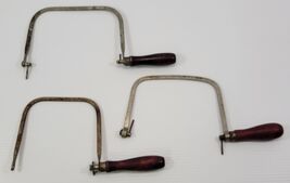 PV) Lot of 3 Vintage Great Neck Coping Woodworking Saw Tools - $11.87