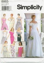 Simplicity 8865 Misses Two Piece Wedding Bridal Gown Skirt Top pattern UNCUT FF - £11.70 GBP