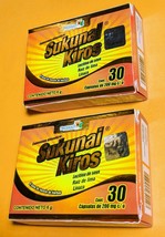 2 PACK SUKUNAI KIROS Original 60 CAPS Naturacastle MEX † Constipation Re... - $16.87