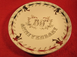 10&quot; Porcelain Collector Plate 50th ANNIVERSARY Lefton JAPAN - £8.97 GBP