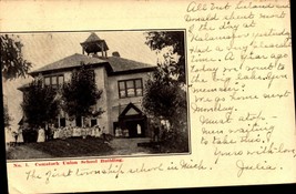 Comstock Michigan MI ~ Union School Building c.1908 divided back Postcar... - £5.45 GBP