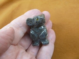 (Y-KOA-10) little gray KOALA Australia figurine carving SOAPSTONE PERU k... - £6.76 GBP