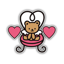 Hello Kitty Cute Chair Bear Sticker Vinyl Decal Waterproof ''SIZES'' - $4.50+
