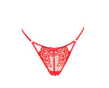 L&#39;AGENT BY AGENT PROVOCATEUR Womens Thongs Leopard Mesh Red Size S - $19.39