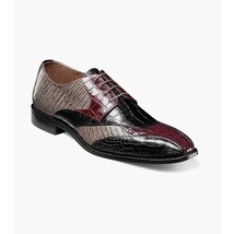 Stacy Adams Tristano Modified Bike Toe Oxford Shoes Burgundy Multi 25694-641 image 15