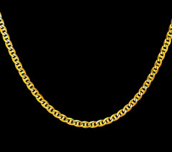 DUBAI GOLD 20K 22K HALLMARK YELLOW GOLD CHAIN NECKLACE SELECT YOUR SIZE ... - $4,376.75+