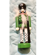 Wooden Nutcracker guard 4.5 Inches Tall Green - $12.00