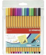 STABILO point 88 - Fineliner - Wallet of 15 (Assorted Colours) AUD artis... - £38.14 GBP
