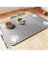 Pet Feeding Mat-Absorbent Pet Placemat for Food and Water Bowl. - $684.24 MXN+