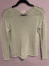 Lord &amp; Taylor Knit Sweater-Green Petite XSmall -Long Sleeve Women’s EUC - £13.23 GBP