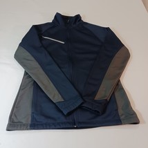 Antigua Men&#39;s Blue &amp; Gray Full Zip Up Athletic Jacket Size Medium - $15.93