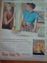 Vintage Bon Ami Cleanser  Print Magazine Advertisement 1945 - £7.08 GBP