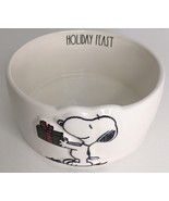 Dog Bowl RAE DUNN Snoopy Peanuts “Holiday Feast” Christmas 2023,Super Cu... - $354.49 MXN