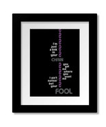 Chain of Fools by Aretha Franklin Song Lyric Music Art - Print, Canvas o... - $25.94 CAD+