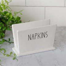 Napkin Holder in white ceramic - $21.00