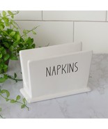 Napkin Holder in white ceramic - $21.00