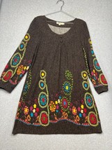 Aryeh Anthropologie Shift Dress Wmn Sz XXL Boho Geometric Artsy Retro Colorful - £29.96 GBP