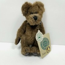 Boyds Bear Golden Teddy HUMBOLT Poseable Brown w/ Studded Collar Plush S... - $26.72